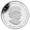 2014 Canada $20 Stained Glass: Craigdarroch Castle Silver (No Tax)