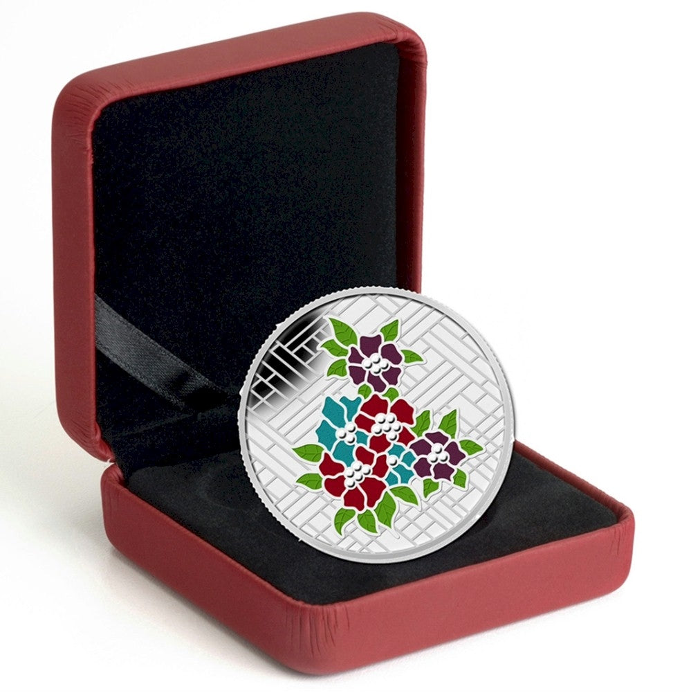 2014 Canada $20 Stained Glass: Craigdarroch Castle Silver (No Tax)