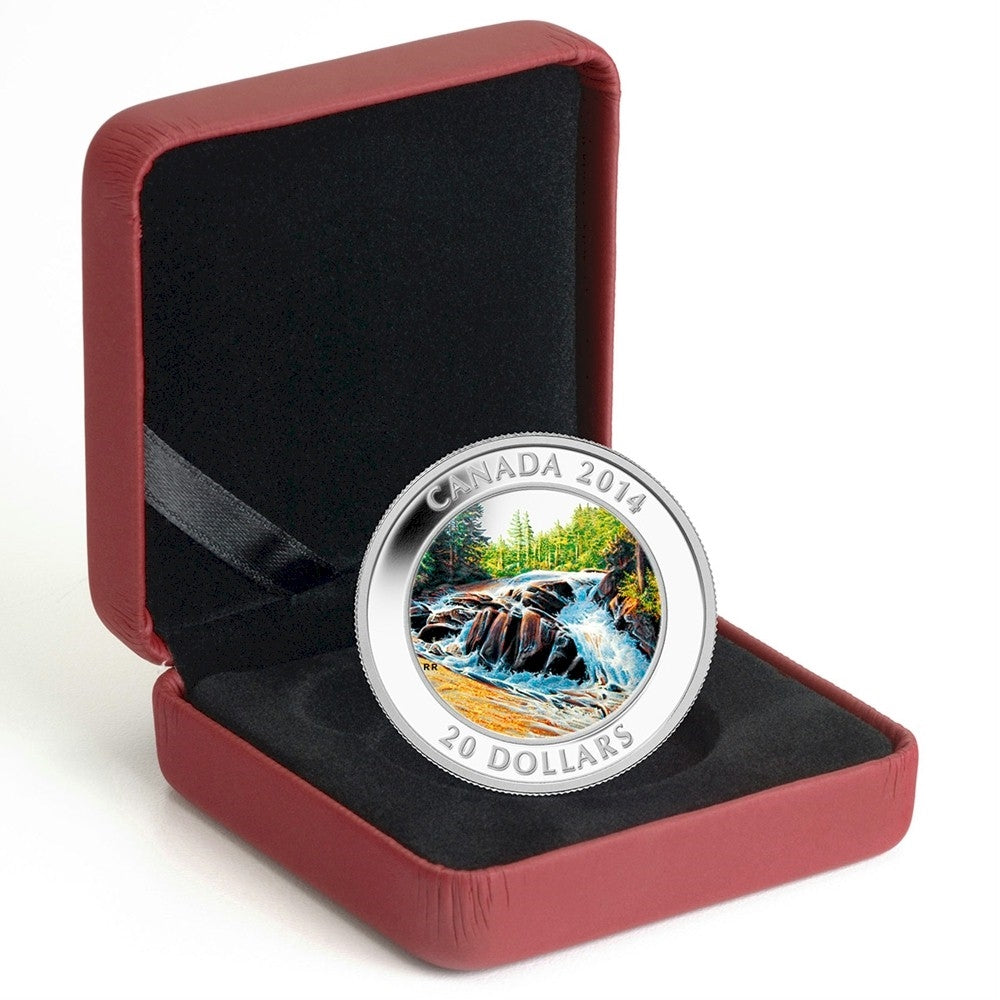 2014 Canada $20 River Rapids Fine Silver Coin (TAX Exempt)