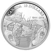 2014 Canada $10 70th Anniversary of D-Day Fine Silver (No Tax)