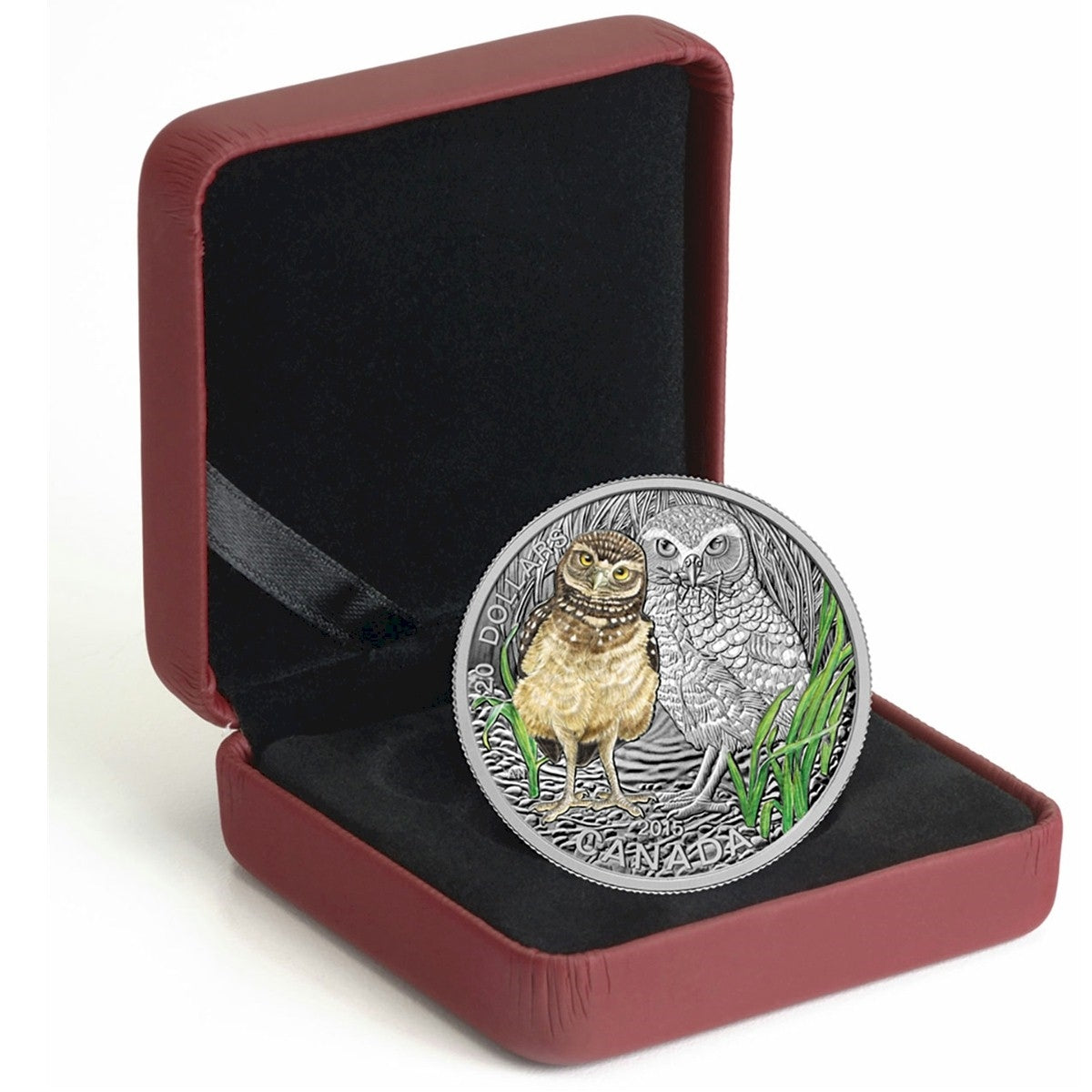 2015 Canada $20 Baby Animals: Burrowing Owl Fine Silver (No Tax)