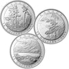 2015 Canada $15 Franklin Carmichael Fine Silver 3-coin Set (No Tax)