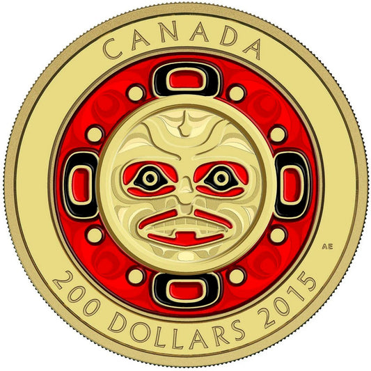 2015 Canada $200 Singing Moon Mask Pure Gold Coin (TAX Exempt) 142547