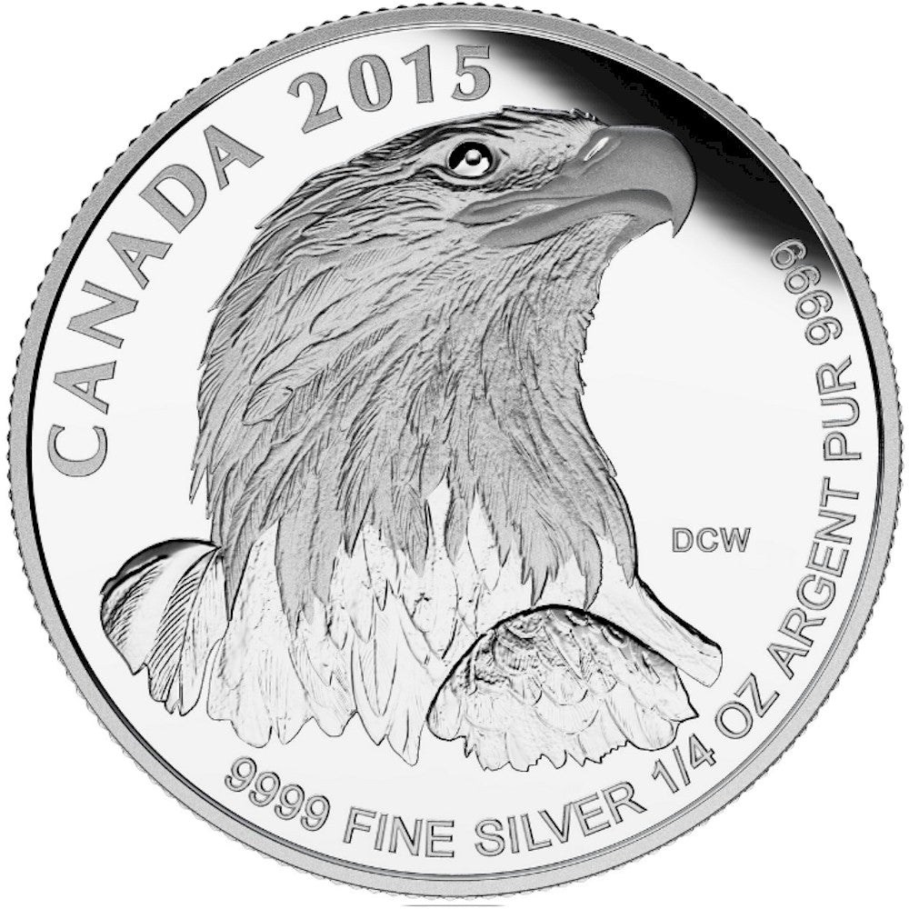 2015 Canada Bald Eagle Fractional Fine Silver 4-coin Set (No Tax)