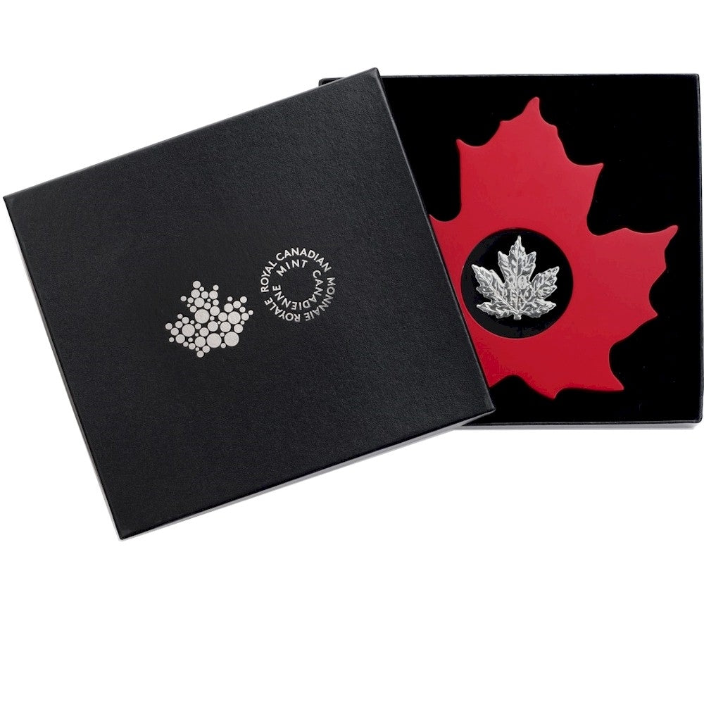 2015 $20 The Canadian Maple Leaf - Maple Leaf Shaped (No Tax) sleeve may be scuffed