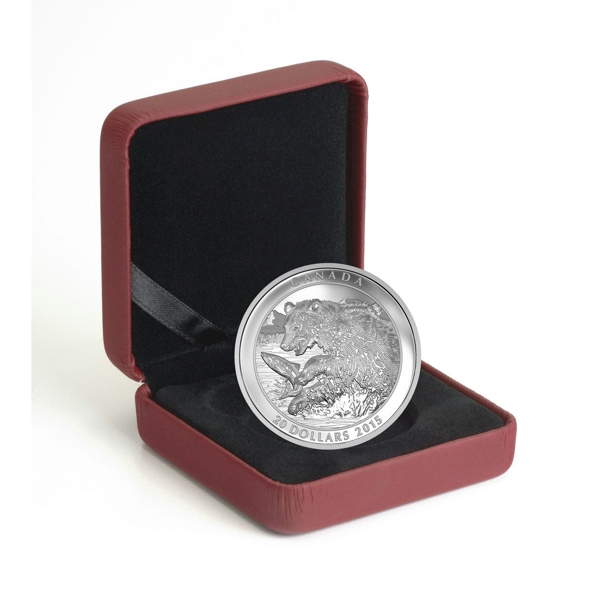 2015 Canada $20 Grizzly Bear - The Catch Fine Silver (TAX Exempt)