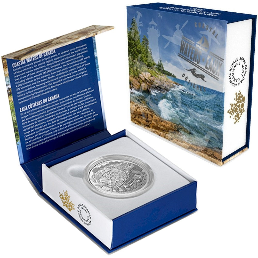 2015 Canada $200 Coastal Waters ($200 for $200 #2) 2oz. Fine Silver (No Tax)