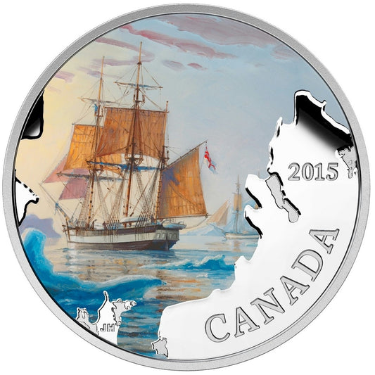 2015 $20 Lost Ships in Canadian Waters - Franklin's Lost Expedition (Tax Exempt)