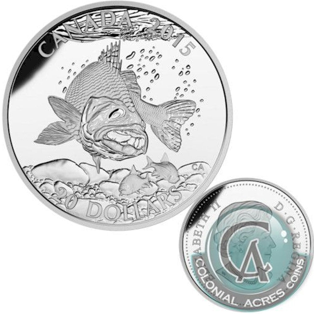 2015 Canada $20 Full American Sportfish 4-Coin Set & Deluxe Case (No Tax)
