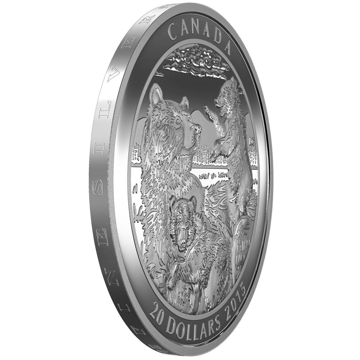 2015 Canada $20 Grizzly Bear - Family Fine Silver (TAX Exempt)