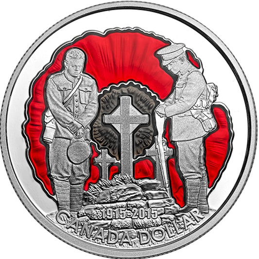 2015 Canada $1 100th Ann. In Flanders Fields Limited Edition (No Tax)