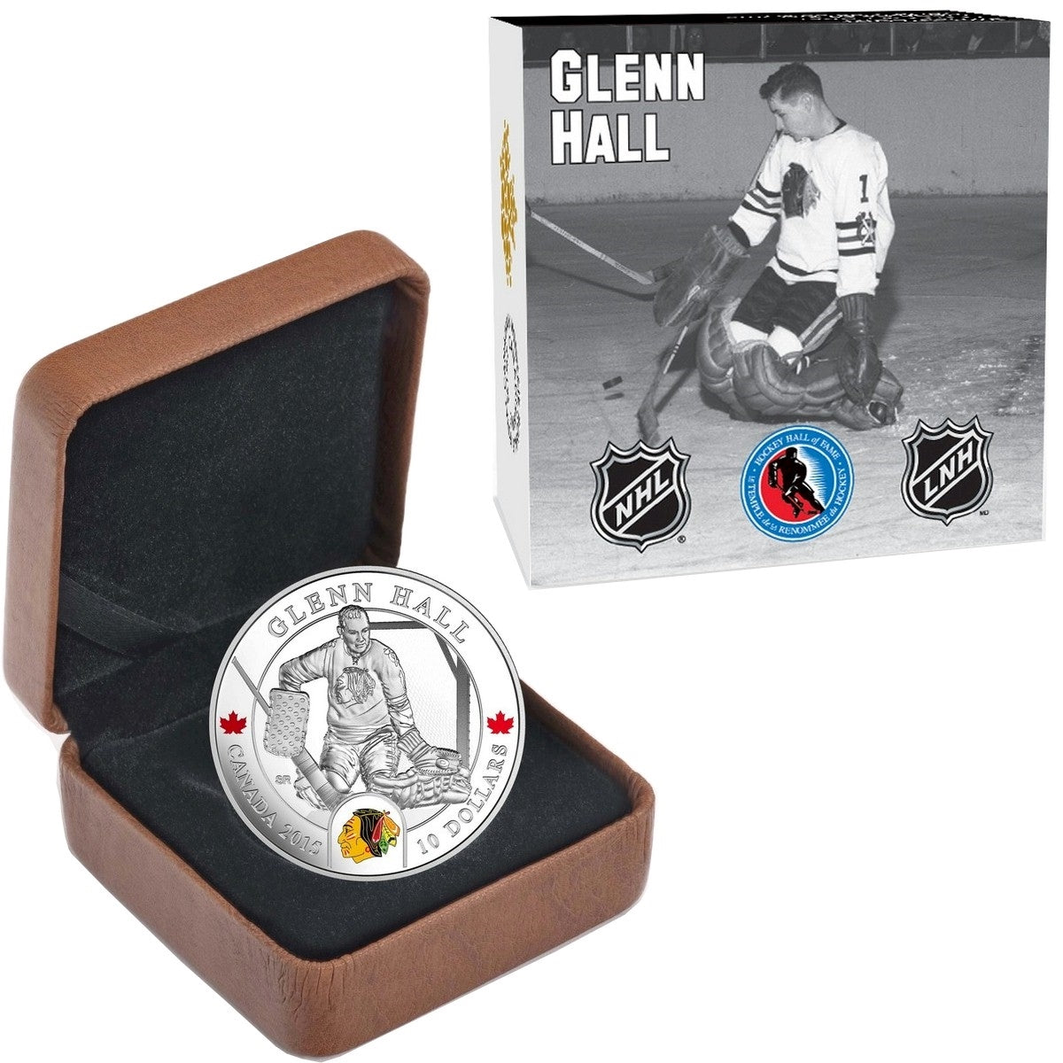 2015 Canada $10 Goalies - Glenn Hall Fine Silver Coin (TAX Exempt)