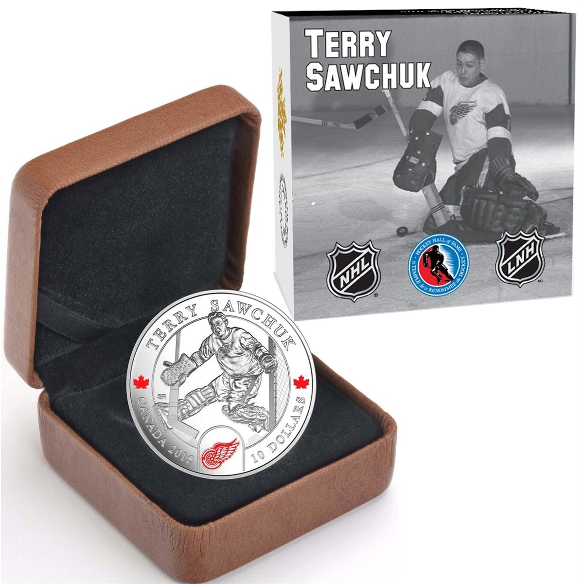 2015 Canada $10 Goalies: Terry Sawchuk Fine Silver (TAX Exempt)