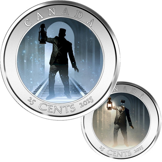 2015 Canada 25-cent Haunted Canada - Brakeman Lenticular Coin