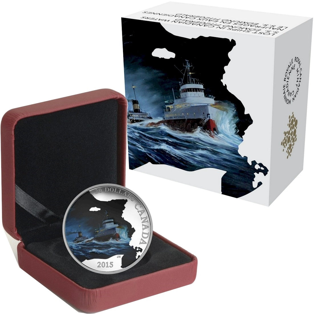 2015 $20 Lost Ships in Canadian Waters - S.S. Edmund Fitzgerald (No Tax)