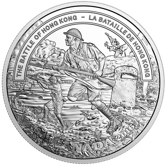 2016 Canada $20 WWII Battlefront - The Battle of Hong Kong (No Tax)