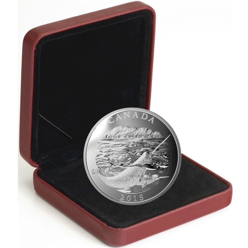 2015 Canada $125 Conservation - The Narwhal Fine Silver (No Tax)