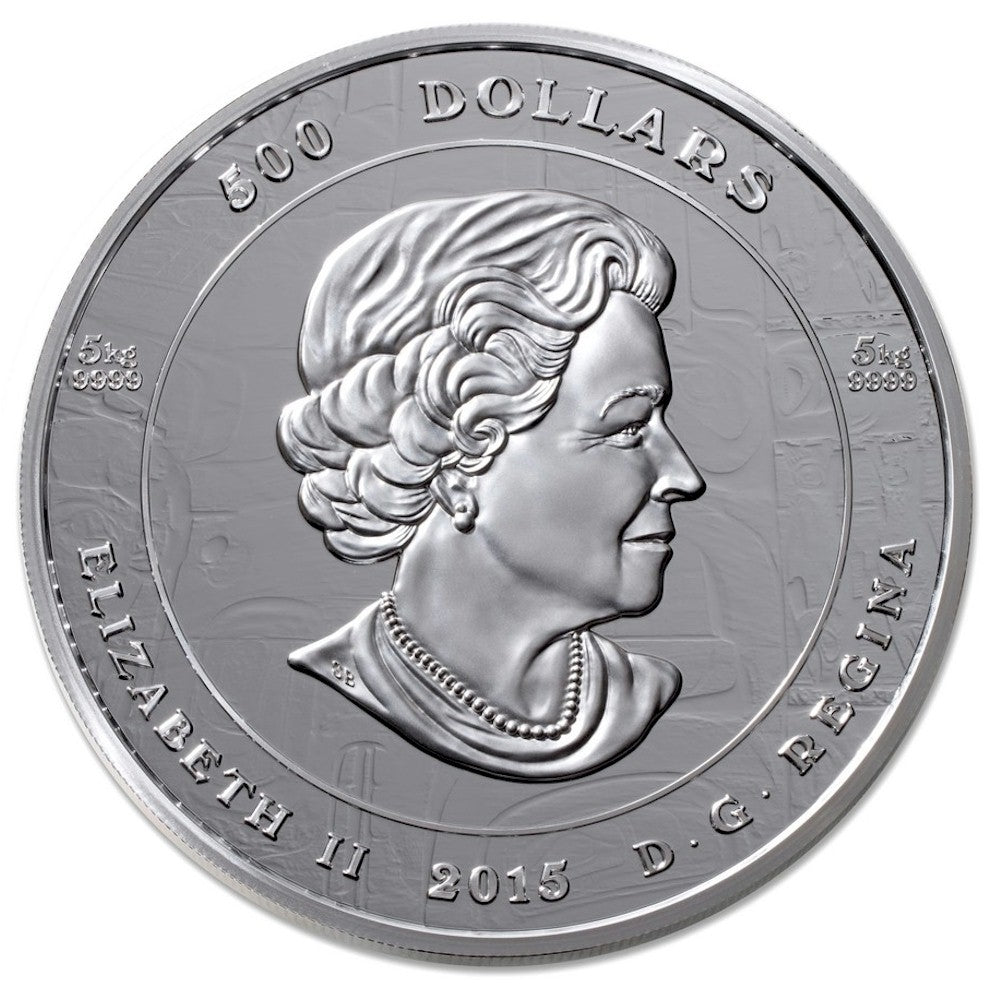 2015 Canada $500 The Dance Screen (The Scream Too) 5kg Silver (No Tax)