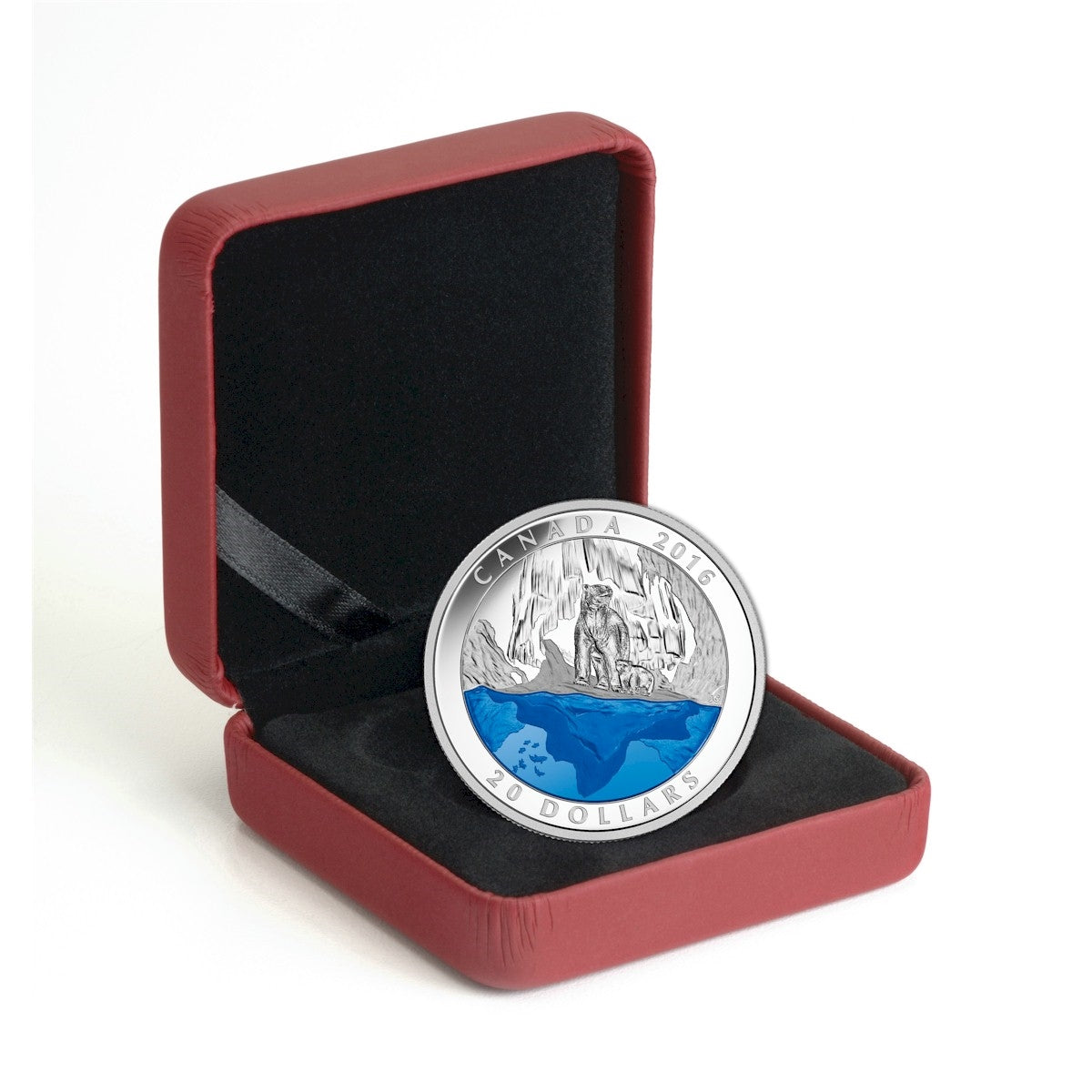 2016 Canada $20 Iconic Canada: The Polar Bear Fine Silver (No Tax)
