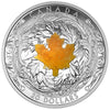 2016 Canada $20 Majestic Maple Leaves with Drusy Stone Silver Coin