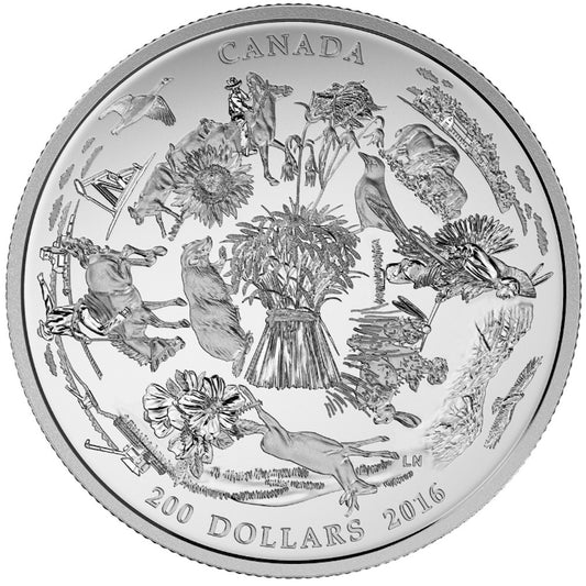 2016 Canada $200 for $200 Vast Prairies Silver (No Tax)