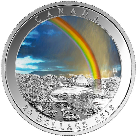 2016 Canada $20 Weather Phenomenon - Radiant Rainbow Silver (No Tax)