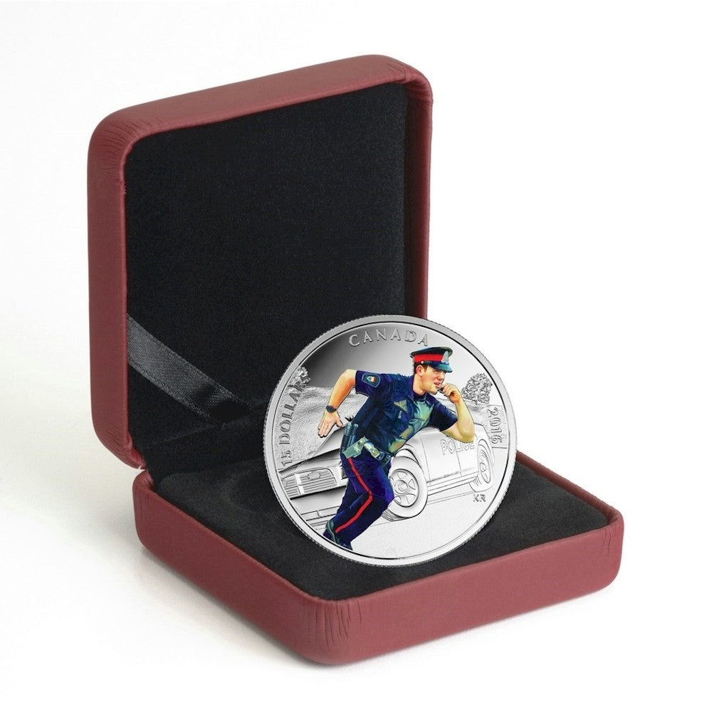 2016 Canada $15 National Heroes - Police Fine Silver (TAX Exempt)