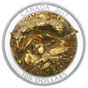 2017 $100 Sculpture of Majestic Canadian Animals - Wolf Fine Silver (No Tax)
