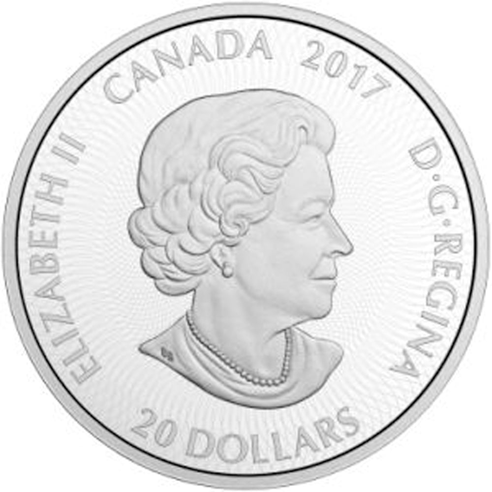 2017 $20 Canadiana Kaleidoscope - The Maple Leaf 1oz. Fine Silver (No Tax)
