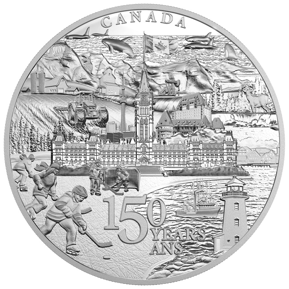 2017 $500 Canada 150 From Coast to Coast 5 Kilo Fine Silver (No Tax)