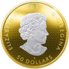 2017 Canada $50 Whispering Maple Leaves Gold Plated 3oz. Silver (No Tax)