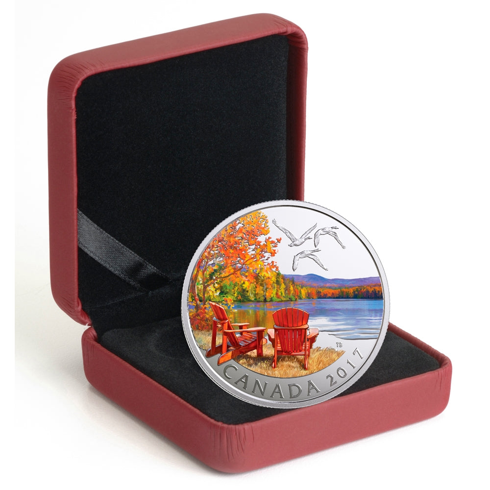 2017 $10 Iconic Canada - Autumn's Palette Fine Silver (No Tax)