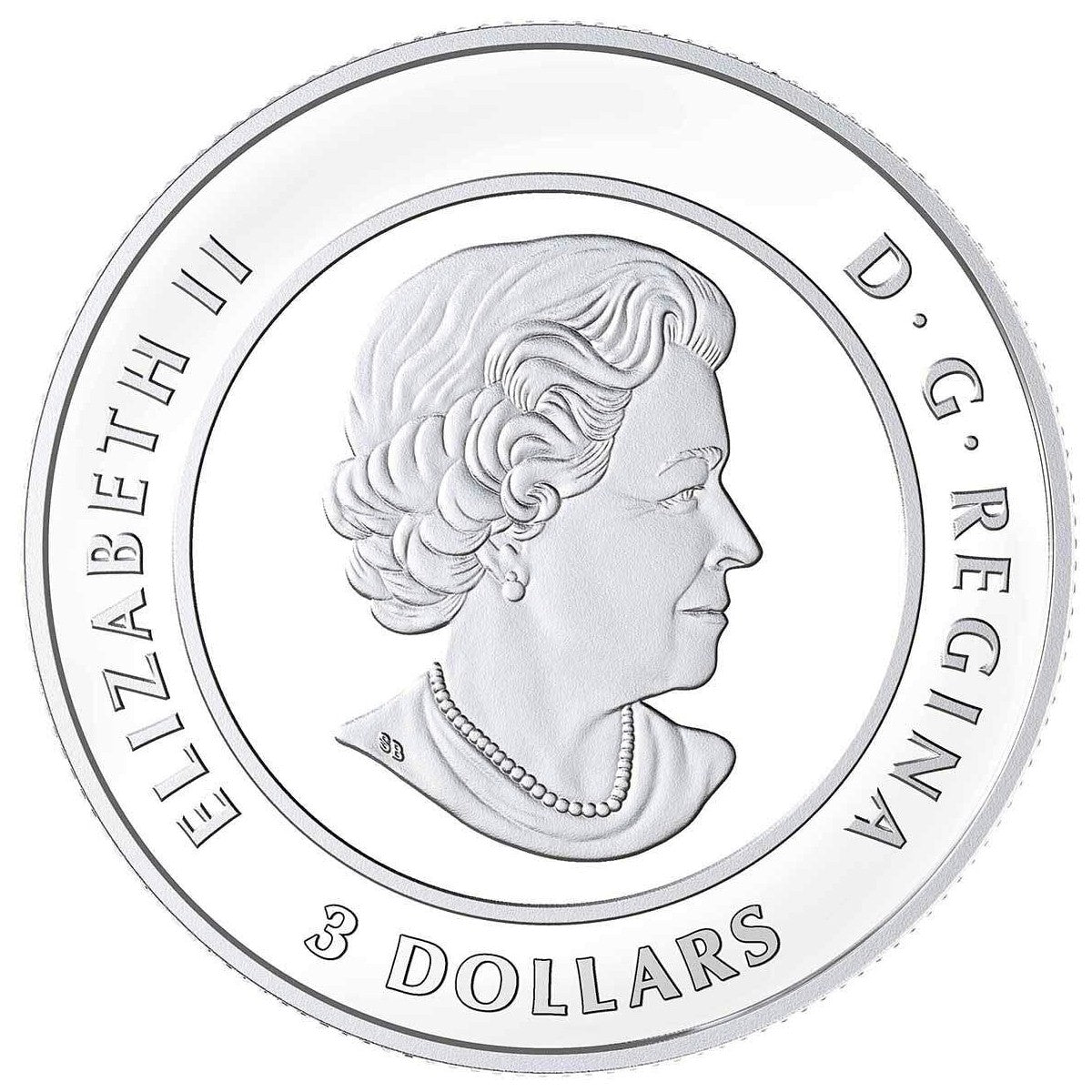 2018 $3 Celebration of Love Fine Silver Coin