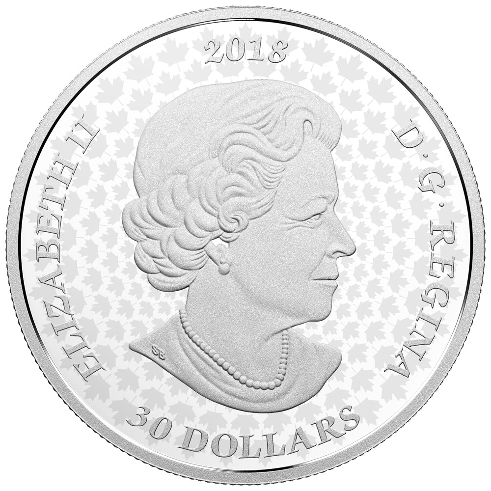 2018 Canada $30 The Queen's Gate - Formal Entrance to Parliament Hill Silver