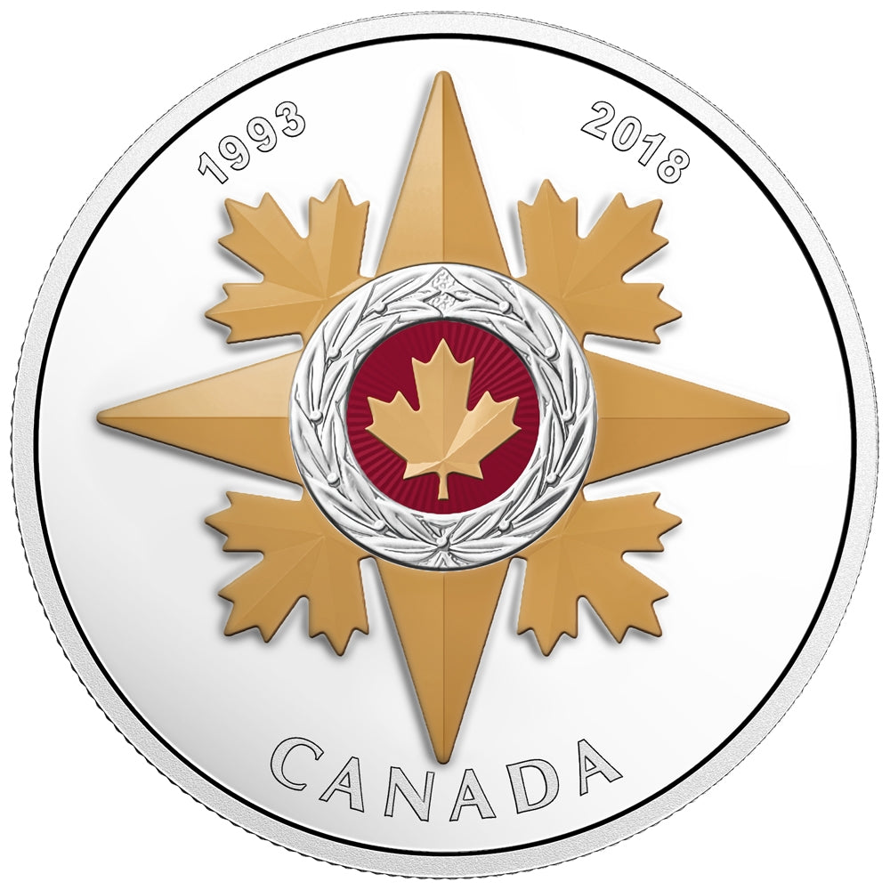 RDC 2018 Canada $20 25th Ann. of the Star of Military Valour (No Tax) light toning