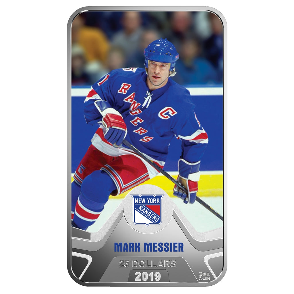 2019 Canada $25 New York Rangers Mark Messier Rectangular (No Tax)