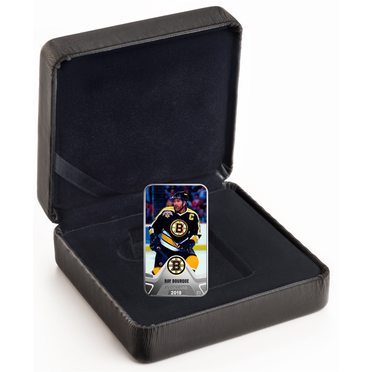 2019 Canada $25 Boston Bruins: Ray Bourque Rectangular Fine Silver (No Tax)