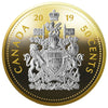 2019 Canada Big Coin 5oz. Reverse-Gold Plated Silver 7-coin Set (No Tax)