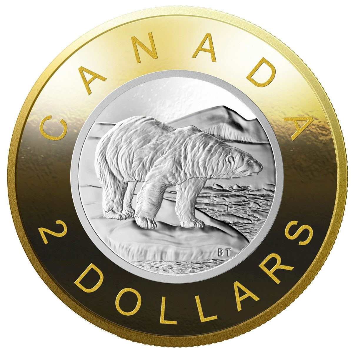 2019 Canada Big Coin 5oz. Reverse-Gold Plated Silver 7-coin Set (No Tax)