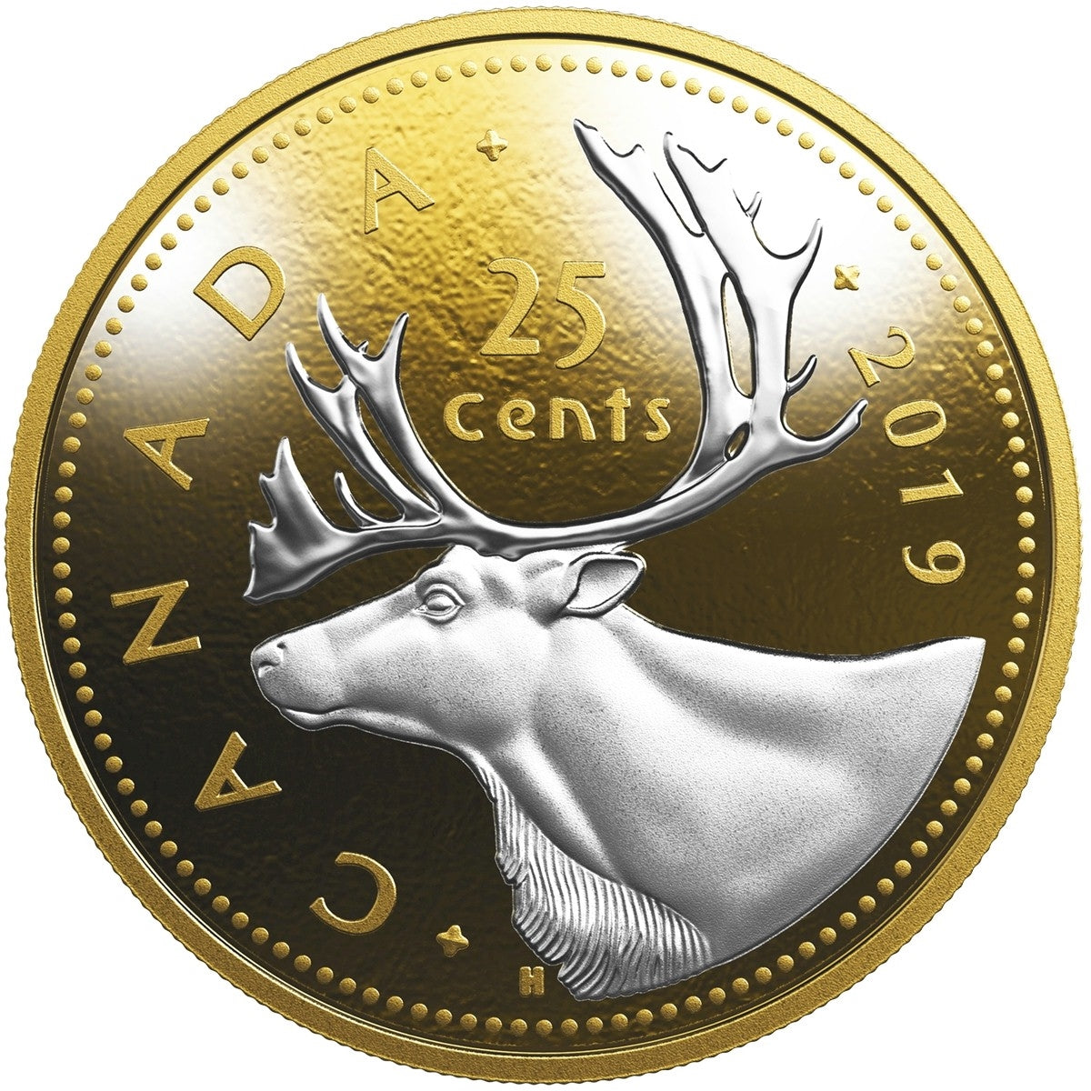 2019 Canada Big Coin 5oz. Reverse-Gold Plated Silver 7-coin Set (No Tax)