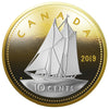 2019 Canada Big Coin 5oz. Reverse-Gold Plated Silver 7-coin Set (No Tax)