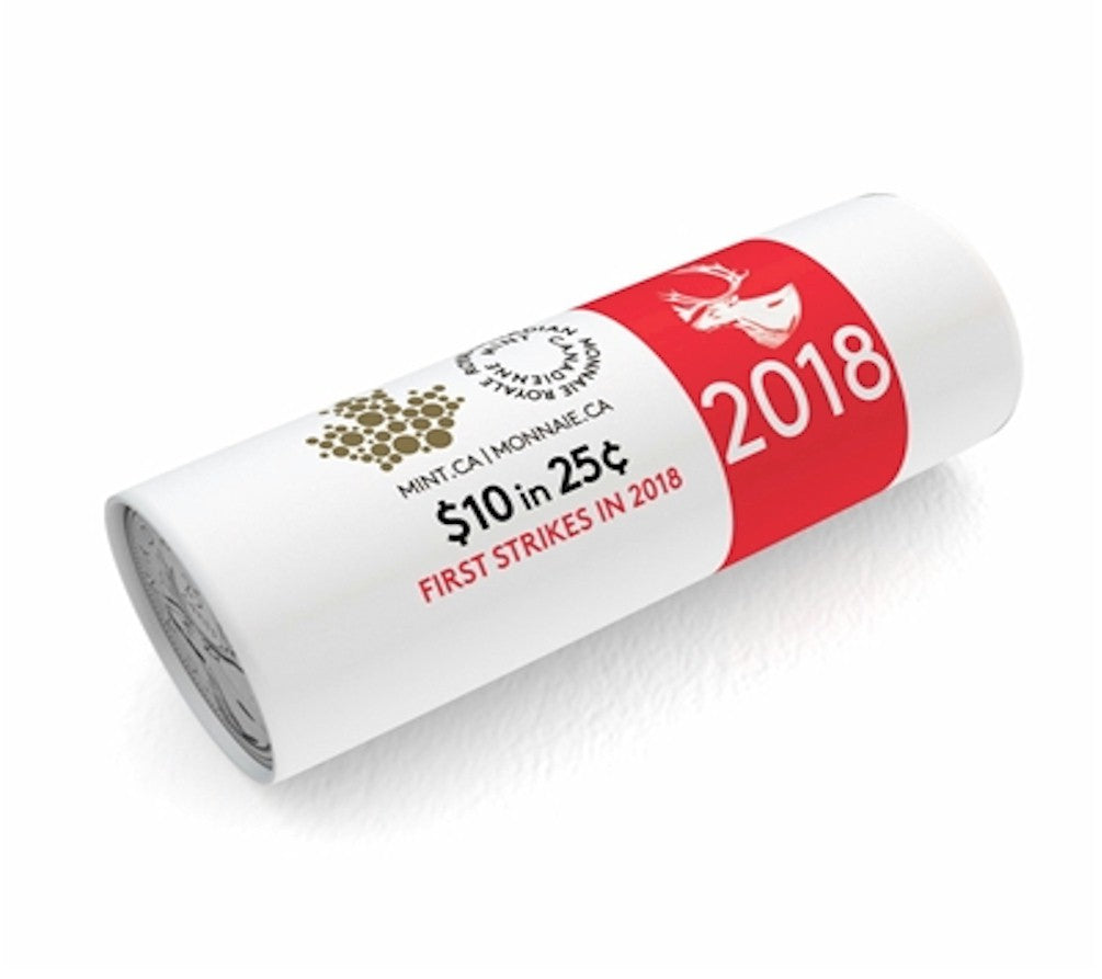 RDC 2018 Canada First Strikes Special Wrap Coin Roll Collection (Missing cuffed outer cardboard)