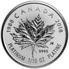 2018 Canada 30th Anniv. of the Platinum Maple Leaf Platinum Fractional Set (No Tax)
