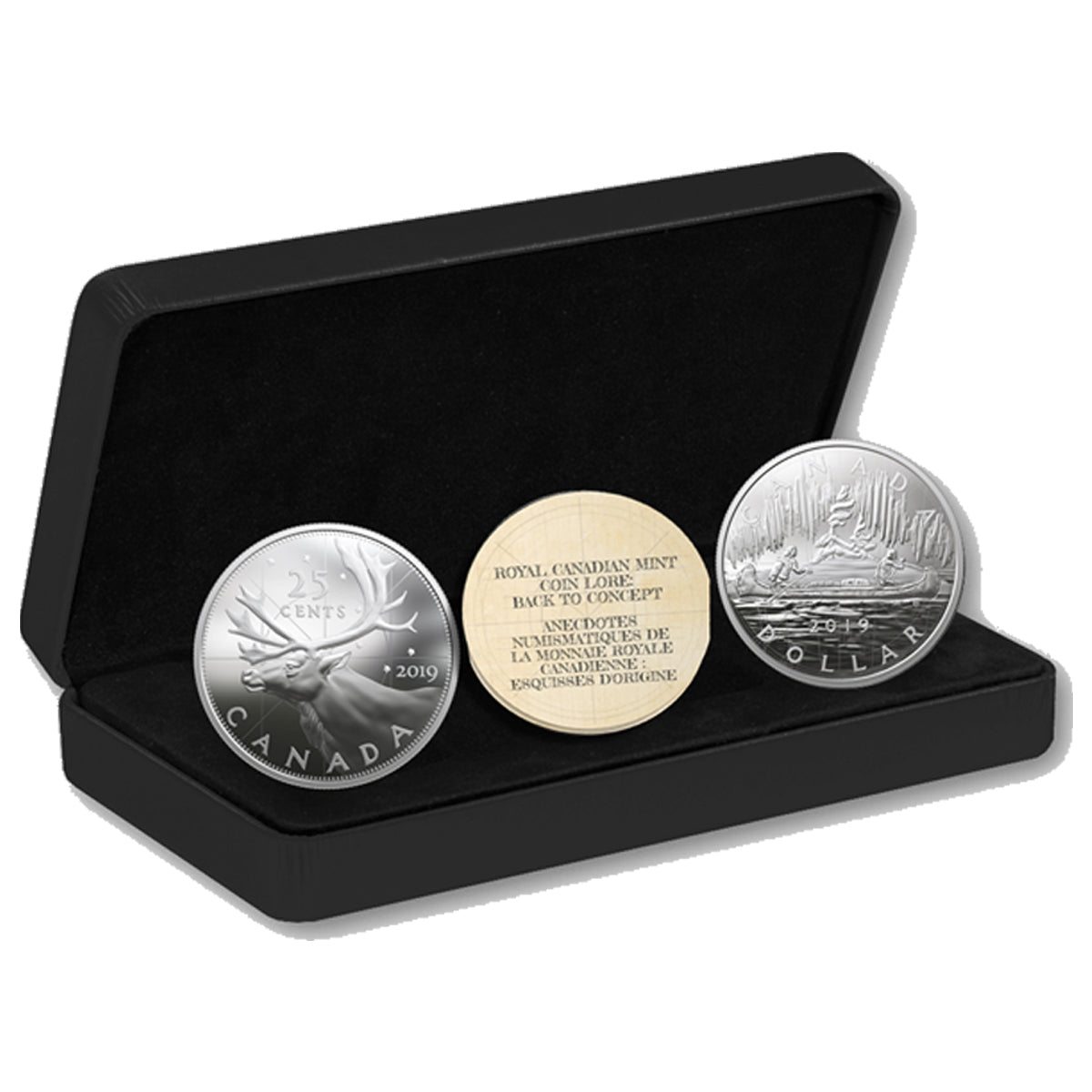 2019 Royal Canadian Mint Coin Lore: Back To Concept 2-coin Fine Silver Set (No Tax)