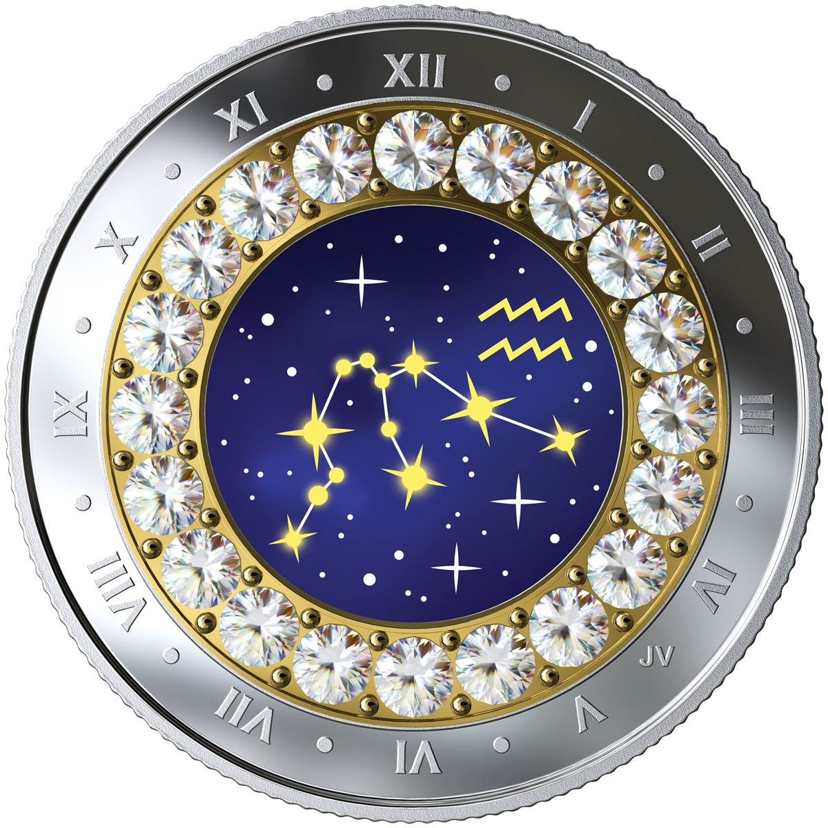 2019 Canada $5 Zodiac Series: Aquarius Fine Silver
