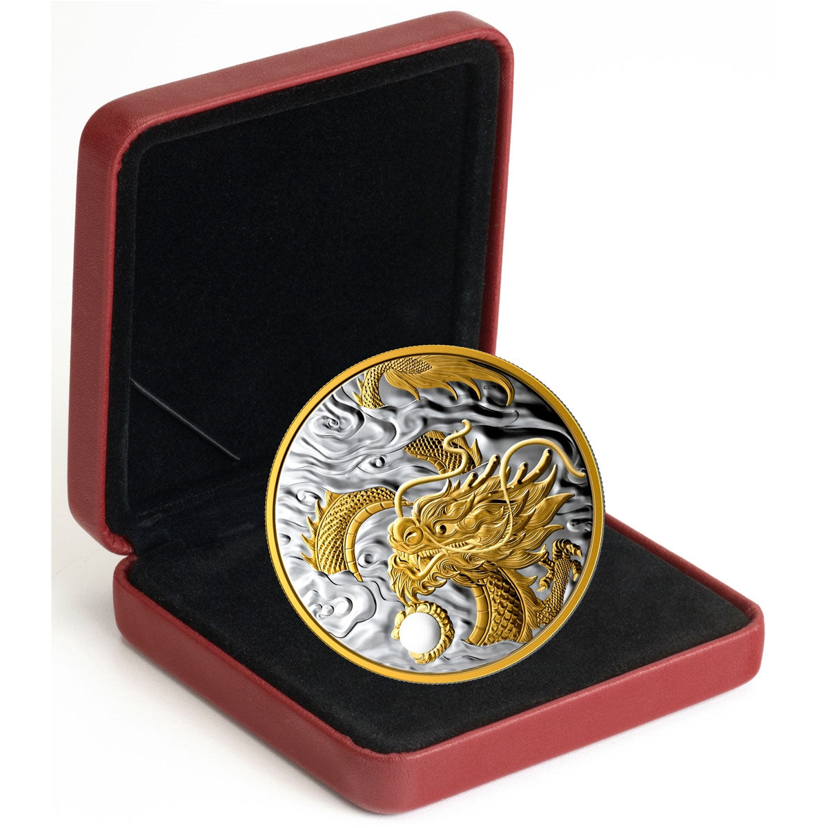 2019 Canada $125 The Benevolent Dragon Fine Silver (No Tax) Marked Red Case