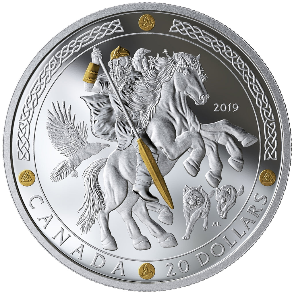 2019 Canada $20 Norse Gods - Odin Fine Silver (No Tax)