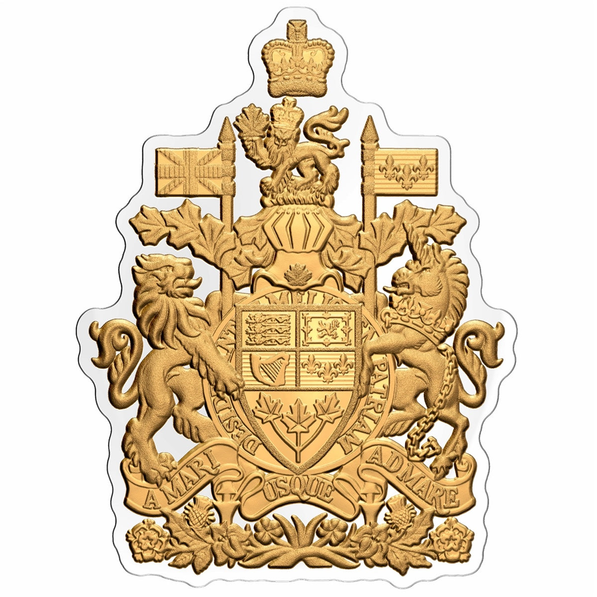 2020 Canada $50 Real Shapes: The Coat of Arms Fine Silver (No Tax)