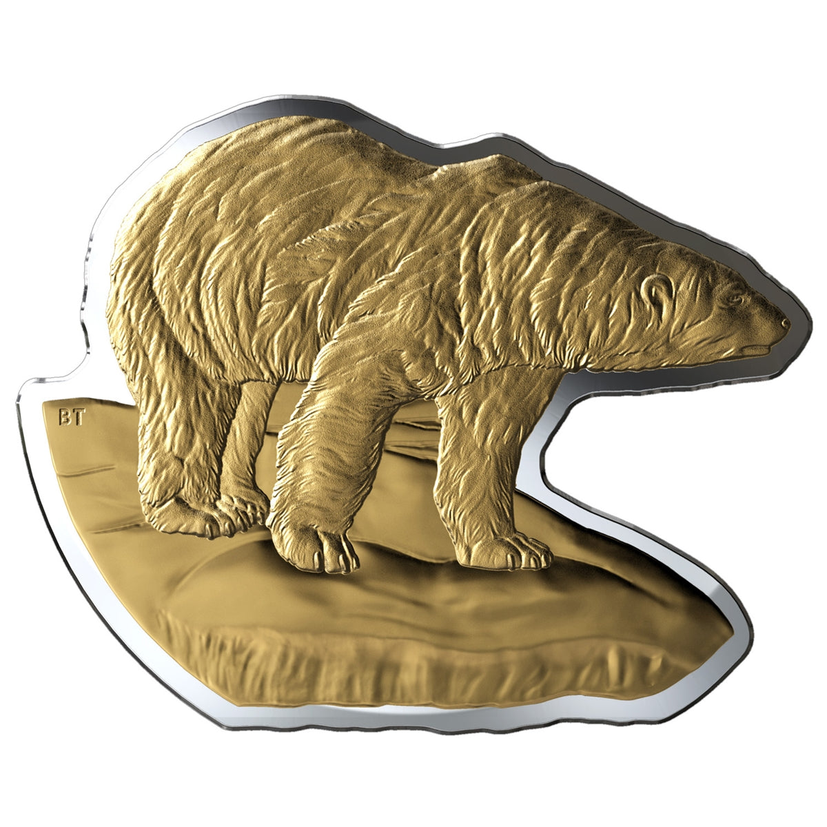 2020 Canada $50 Real Shapes: The Polar Bear Fine Silver Coin (TAX Exempt)