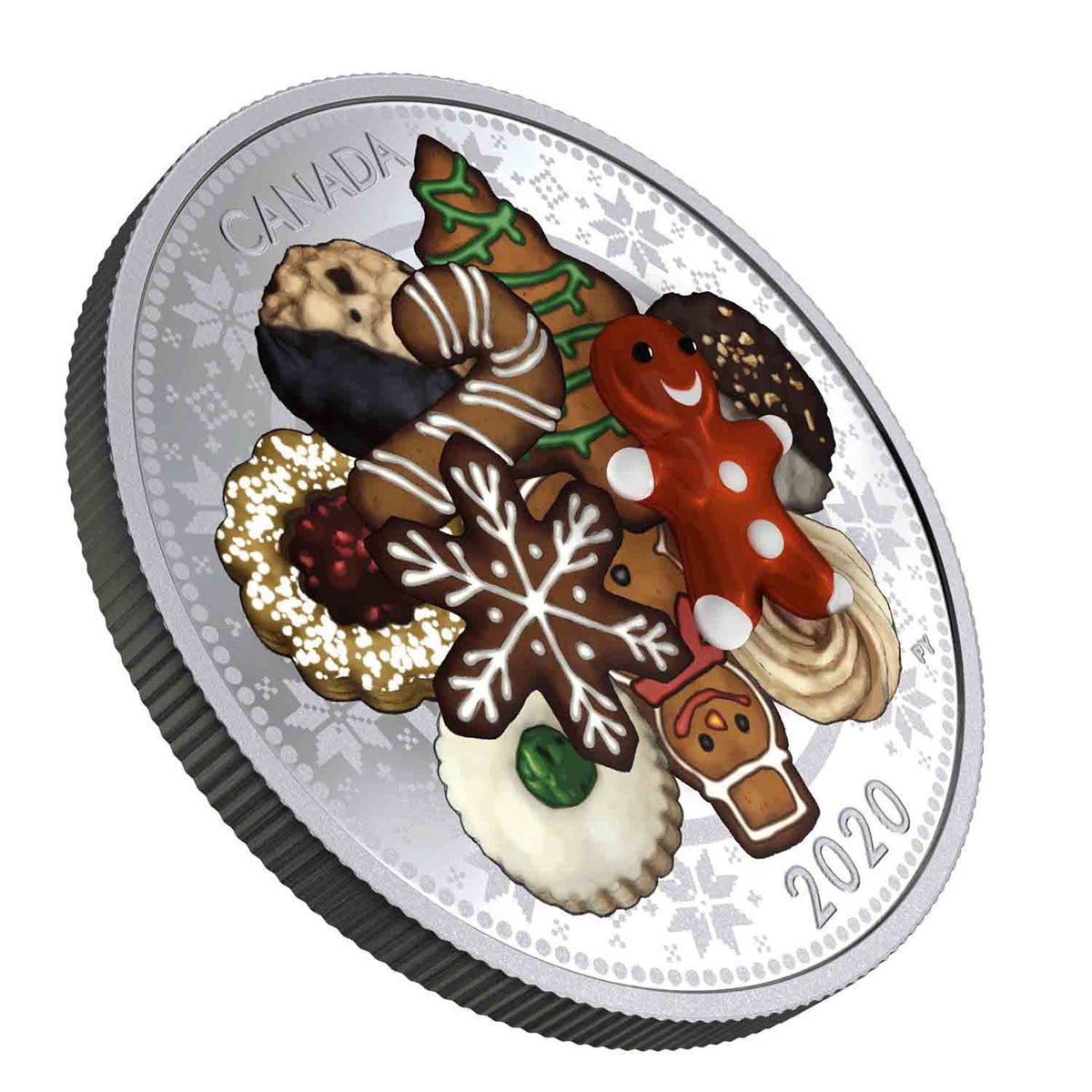 2020 Canada $20 Murano Holiday Cookies Fine Silver Coin